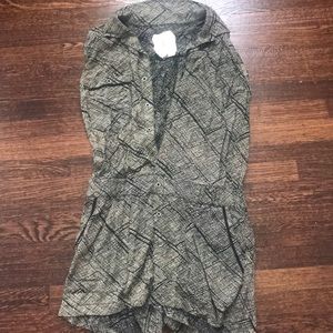 Anthropologie Sleeveless Button Down Romper